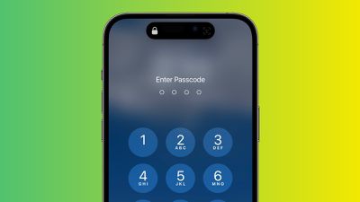 Der iPhone-Passcode ist grün